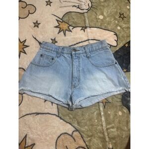 MGR It's Our Universe Denim‎ Jean Shorts Frayed Hem Light Wash Vintage size 5
